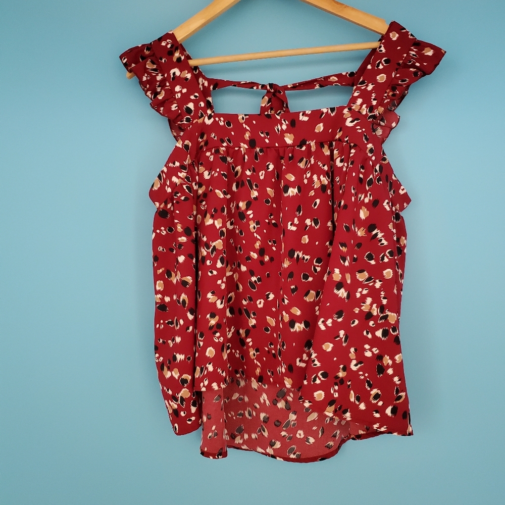 SHEIN Size XL Maroon Sleeveless Top